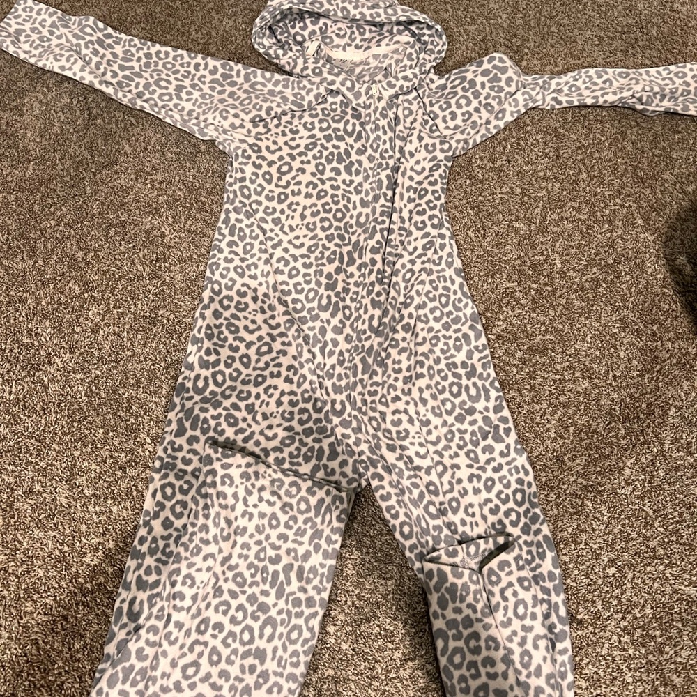 GAP Gray and White Onesie One Piece